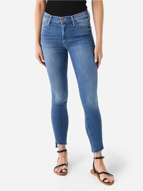 Mother The Stunner Zip Ankle Step Fray in Camp Expert